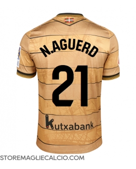 Real Sociedad Nayef Aguerd #21 Maglia Gara Trasferta Repliche 2024-25 Maniche Corte